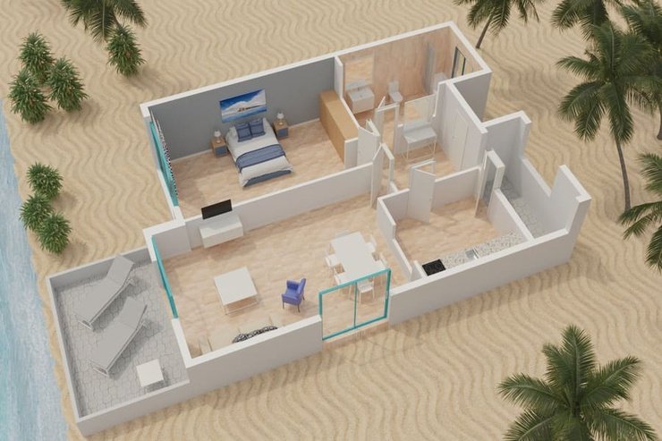 Апартаменты с 1 спальней 2/4 человека Апартаменты magic atrium beach villajoyosa Апартаменты с 1 спальней 2/4 человека Апартаменты magic atrium beach villajoyosa