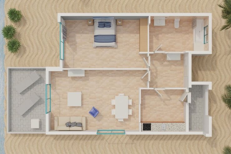 Апартаменты с 1 спальней 2/4 человека Апартаменты magic atrium beach villajoyosa Апартаменты с 1 спальней 2/4 человека Апартаменты magic atrium beach villajoyosa
