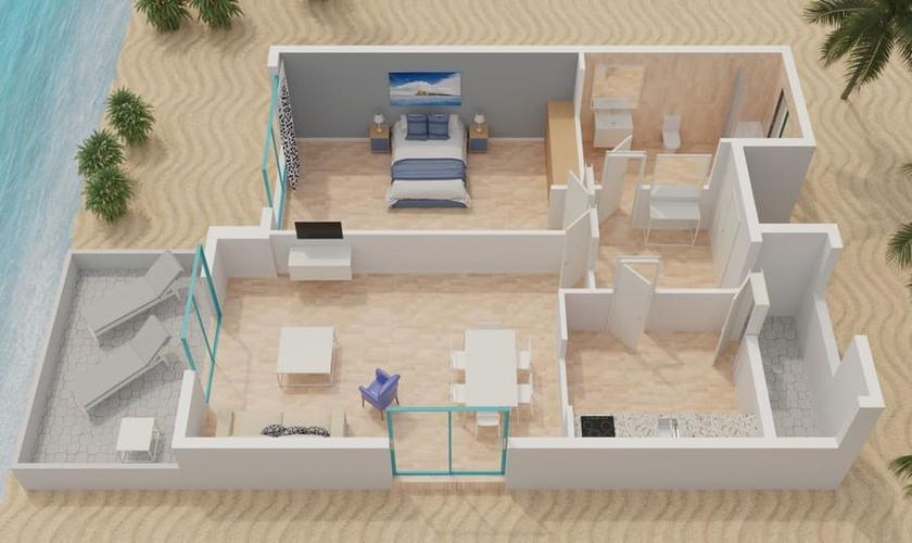 Апартаменты с 1 спальней 2/4 человека Апартаменты Magic Atrium Beach Villajoyosa Апартаменты с 1 спальней 2/4 человека Апартаменты Magic Atrium Beach Villajoyosa