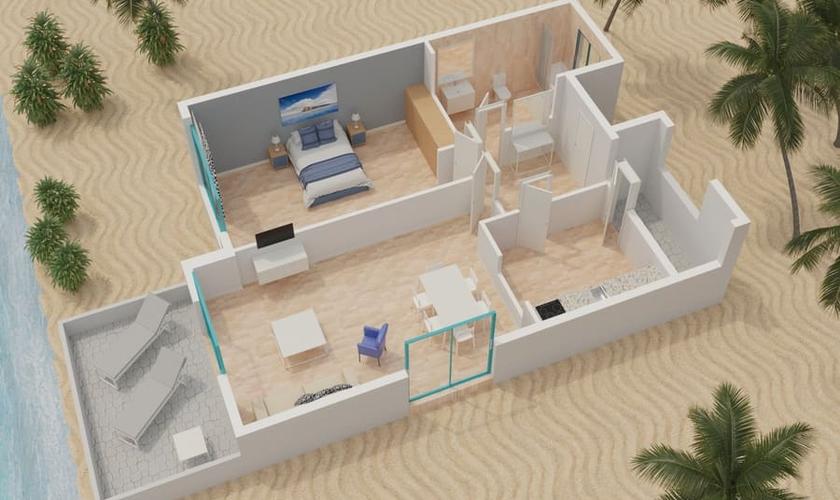 Апартаменты с 1 спальней 2/4 человека Апартаменты Magic Atrium Beach Villajoyosa Апартаменты с 1 спальней 2/4 человека Апартаменты Magic Atrium Beach Villajoyosa